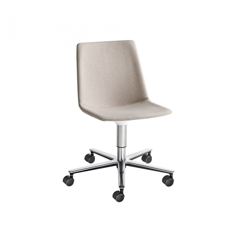 AKAMI cod191/IT5R καρέκλα τροχήλατη DK - Kvadrat Fabric  65x65x80-91(43-54)cm