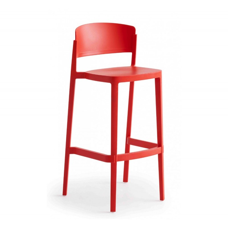 Abuela Stool 77 σκαμπό bar cod294/77A 00-White 50x45x101(77)cm