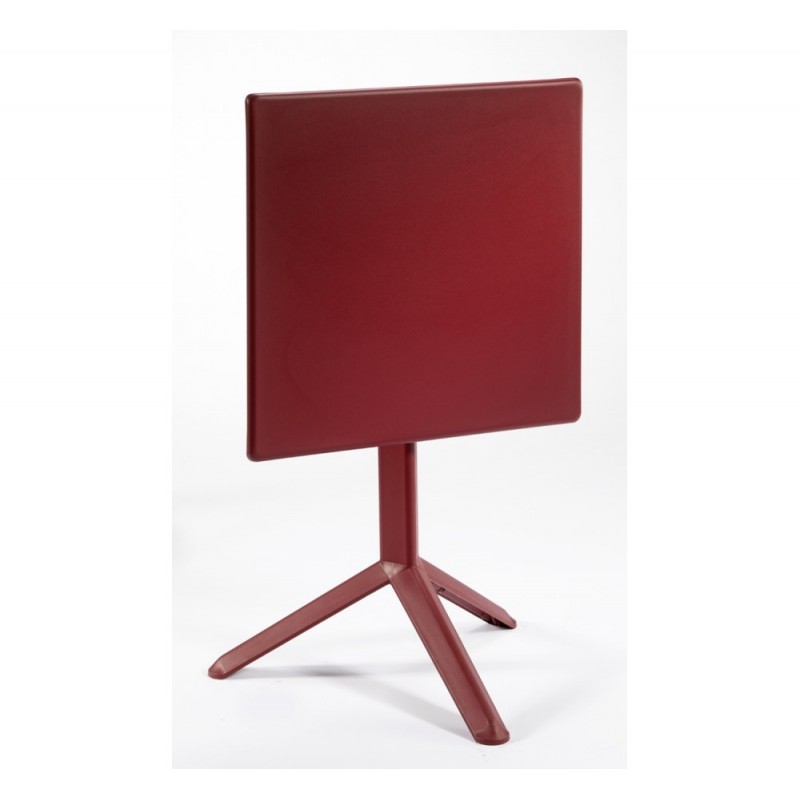 Arket Plus τραπέζι αλουμινίου με επιφάνεια πολυπροπυλένίου  60x60cm 60x60x75cm