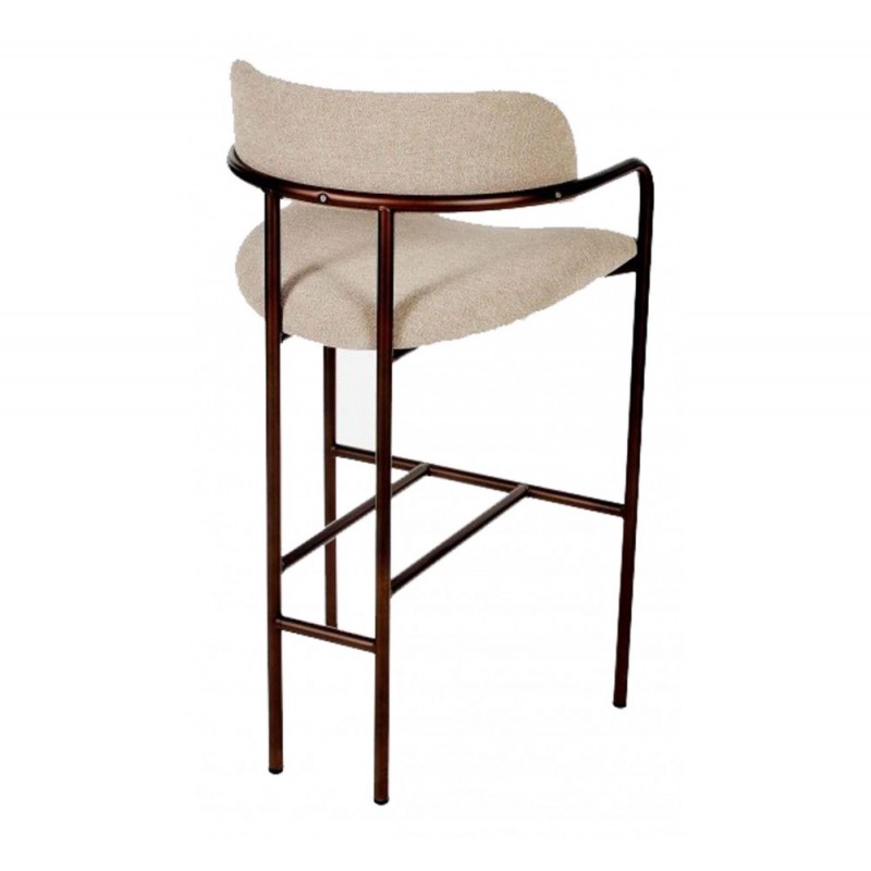 AVF512 μεταλλικό σκαμπό bar χρυσό με ταπετσαρία