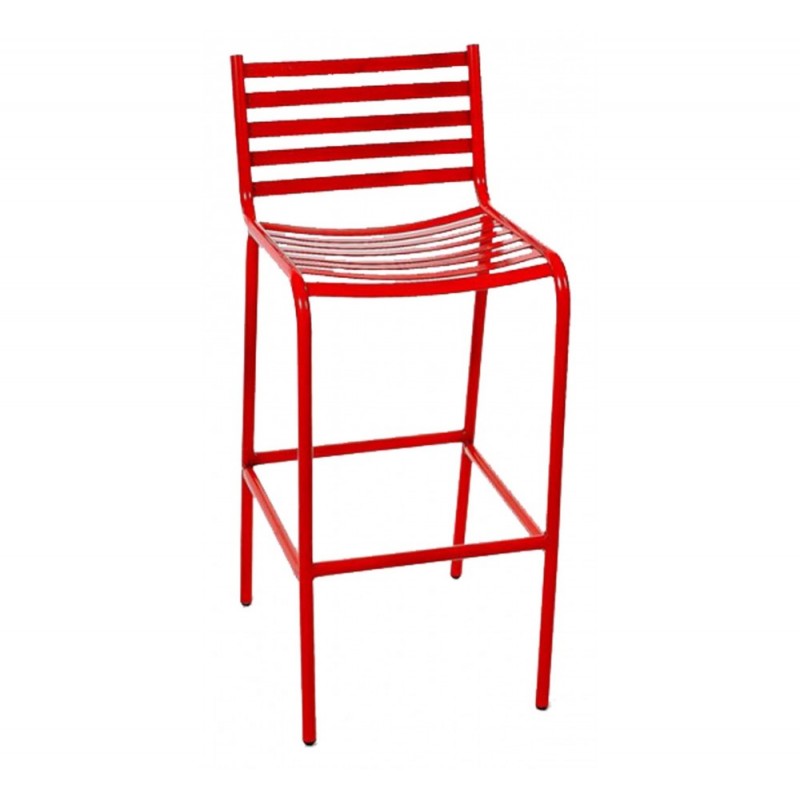 AVF514 μεταλλικό σκαμπό bar κόκκινο 40x48x75(95)cm