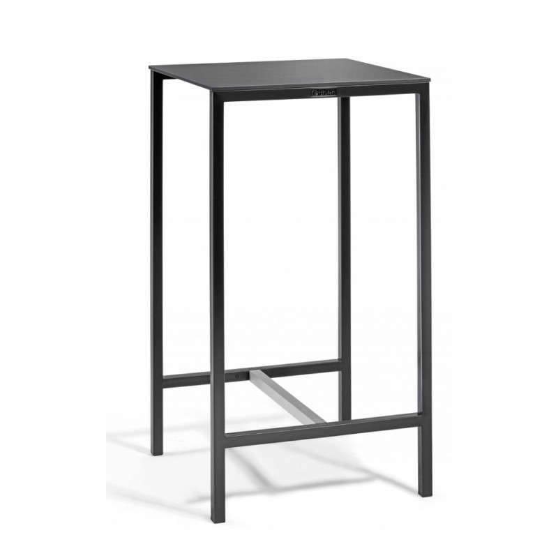 Claro Slim τραπέζι με επιφάνεια compact 60x60x100cm - μαύρος  σκελετός