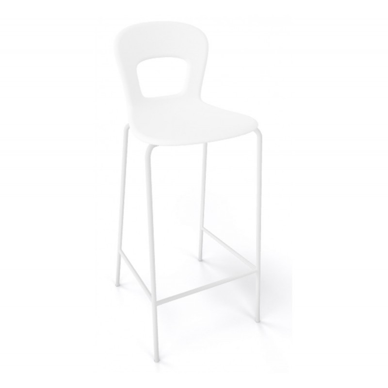Blog Upholstered (68) σκαμπό bar White 38x38x97(68)cm