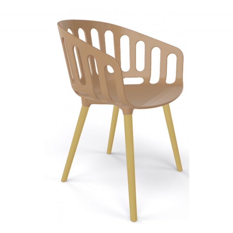 Basket cod.268/BL πολυθρόνα 54-Sand 59x54x79(45)cm