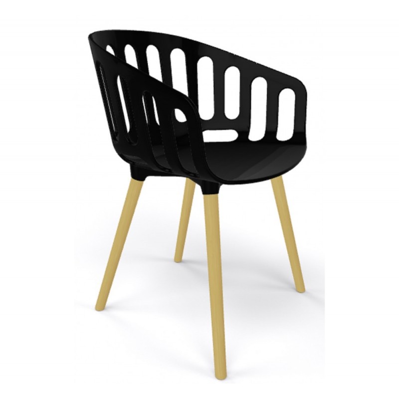 Basket cod.268/BL πολυθρόνα 21-Grey 59x54x79(45)cm