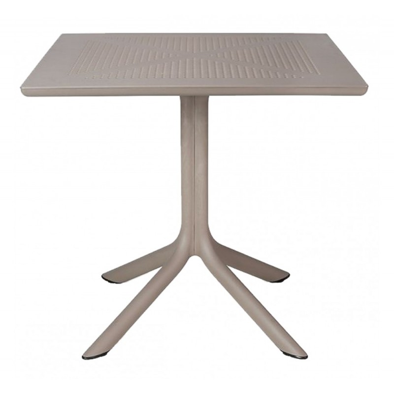 Clip 80 ref.082 τραπέζι 10 - Tortora 80x80x75cm