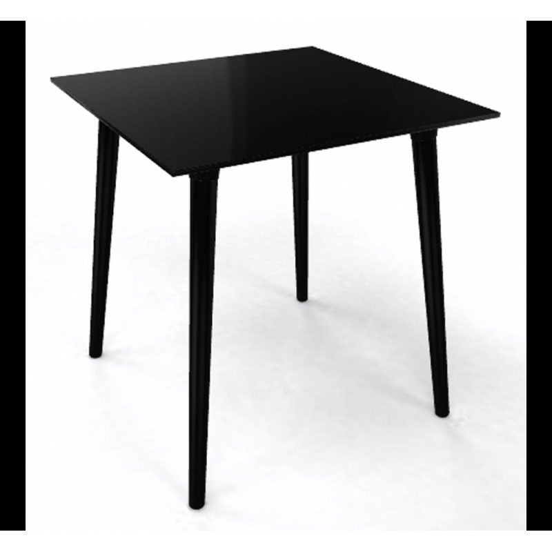 Stefano τραπέζι technopolymer TSTEC/098 70x70x75cm - μαύρο χρώμα 