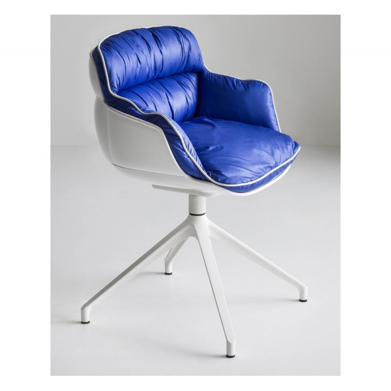 Choppy cod.390-/IU πολυθρόνα 00-White 72x72x80(45)cm