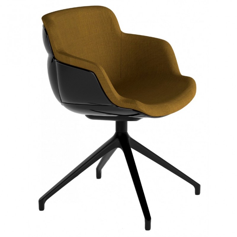 Choppy sleek cod.391-/IU πολυθρόνα 10-Black 72x72x80(45)cm