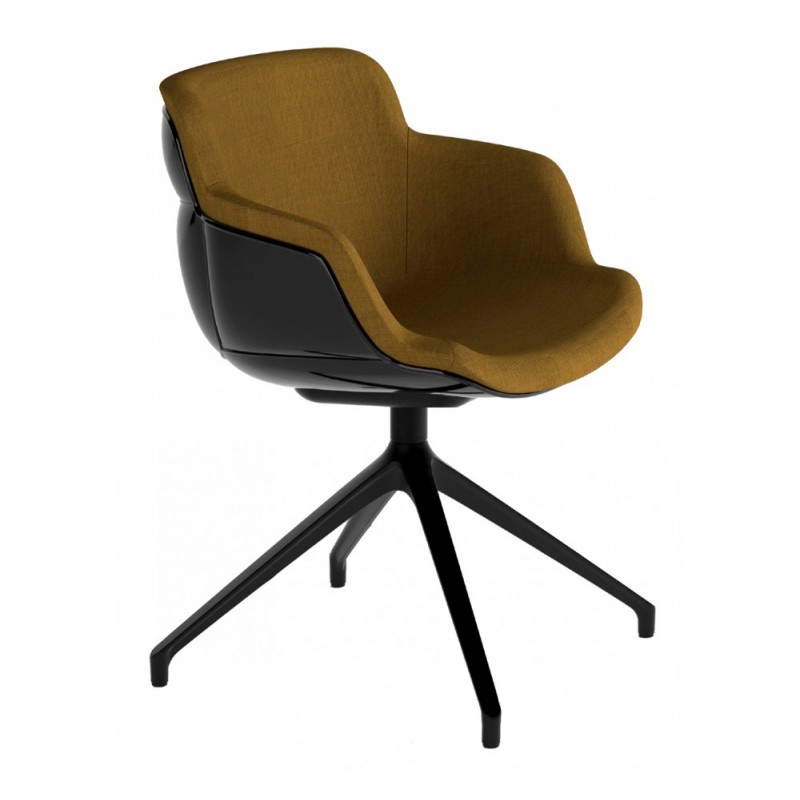 Choppy sleek cod.391-/IU πολυθρόνα 10-Black 72x72x80(45)cm