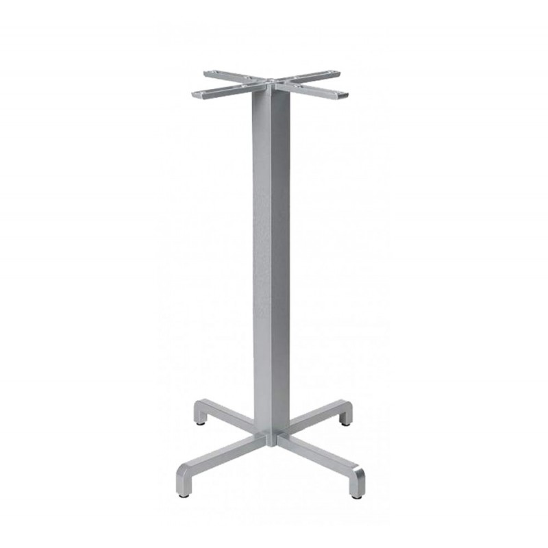 Fiore high ref.531 βάση τραπεζιού 54 - Verniciato Argento 47,5x47,5x107cm