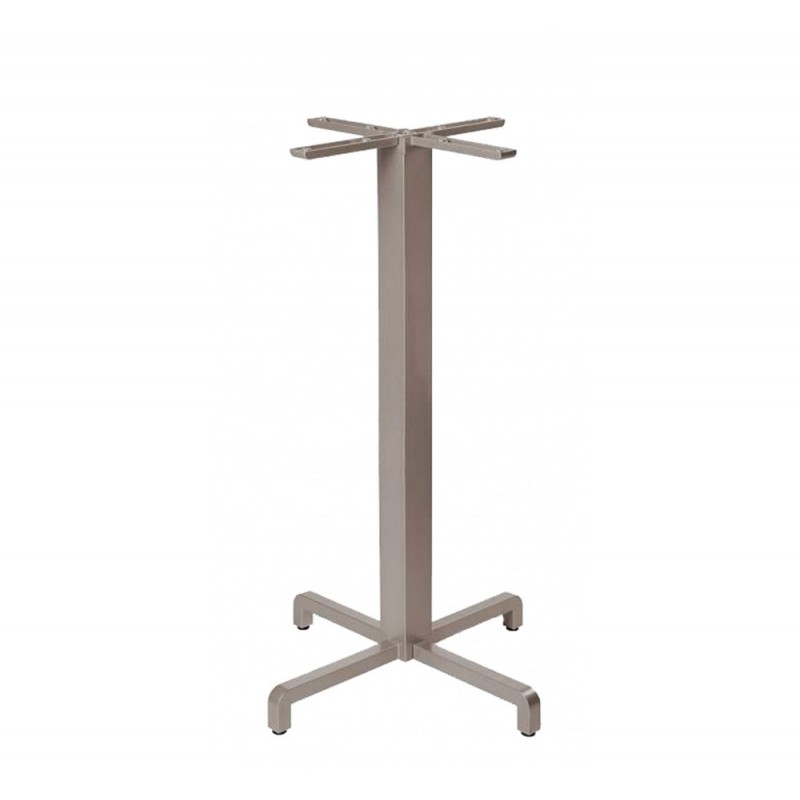 Fiore high ref.531 βάση τραπεζιού αλουμινίου  10 - Tortora χρώμα 47,5x47,5x107cm