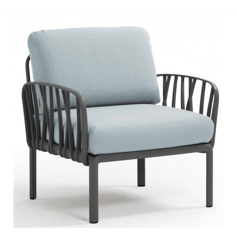 Komodo ref.371 πολυθρόνα 02 - Anthracite 79x78x88(47,5)cm