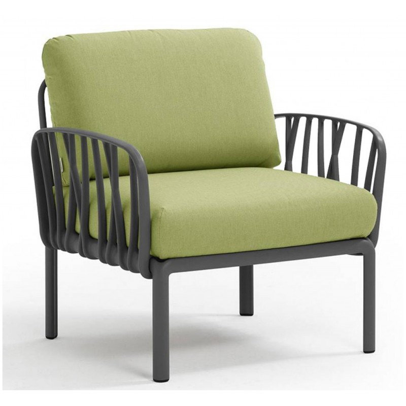 Komodo ref.371 πολυθρόνα 02 - Anthracite 79x78x88(47,5)cm