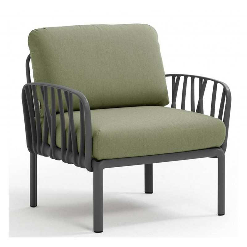 Komodo ref.371 πολυθρόνα 02 - Anthracite 79x78x88(47,5)cm