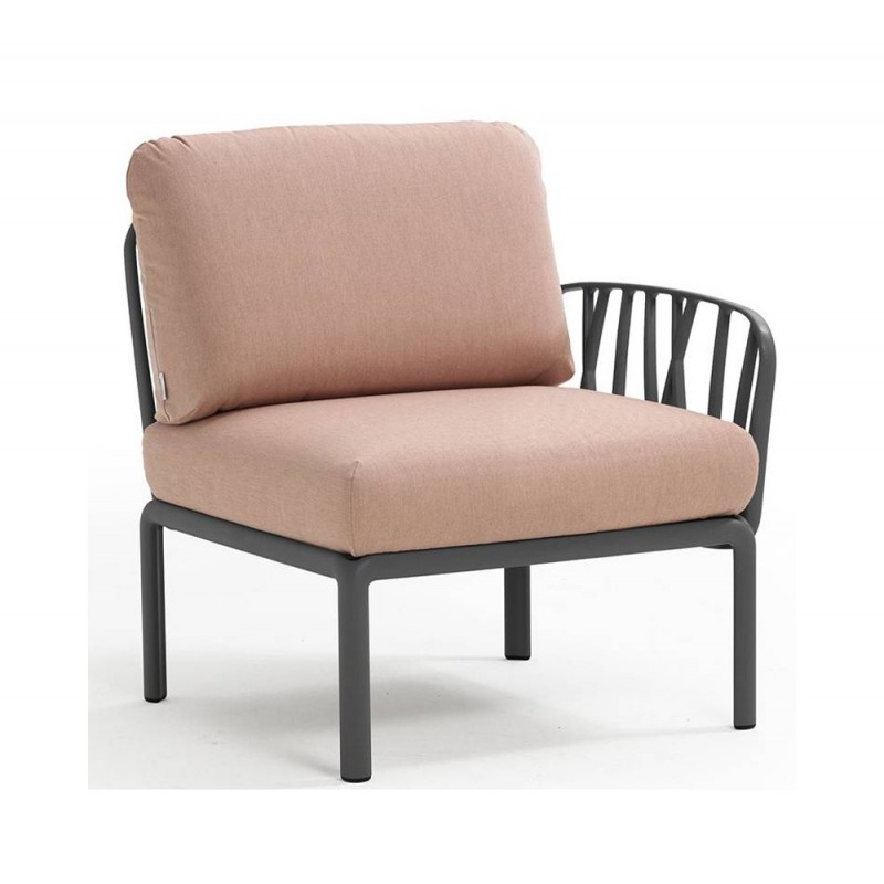 Komodo γωνία terminal (L/R) ref. 372 02 - Anthracite 72x78x88(47,5)cm