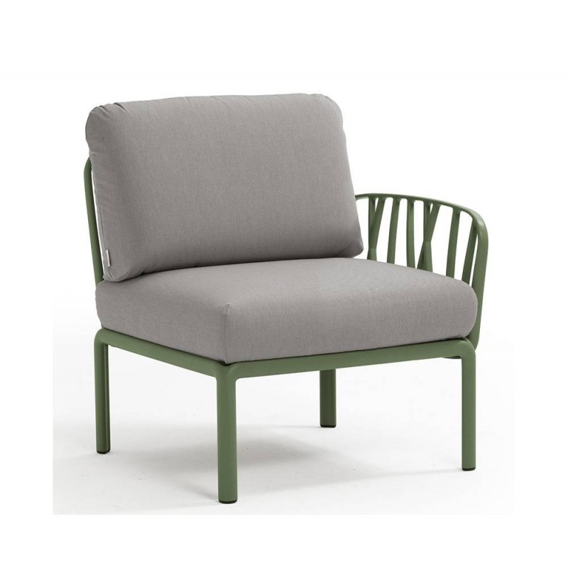 Komodo γωνία terminal (L/R) ref. 372 16  - Agave 72x78x88(47,5)cm