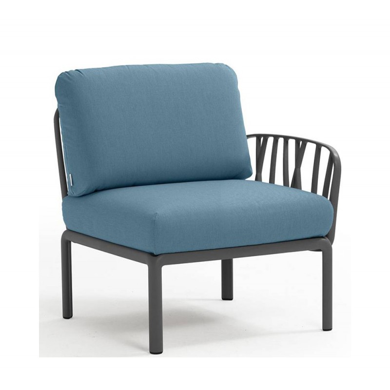 Komodo γωνία terminal (L/R) ref. 372 02 - Anthracite 72x78x88(47,5)cm