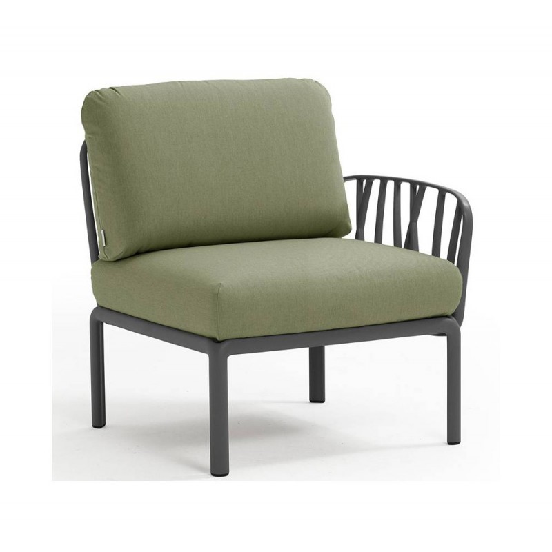 Komodo γωνία terminal (L/R) ref. 372 02 - Anthracite 72x78x88(47,5)cm