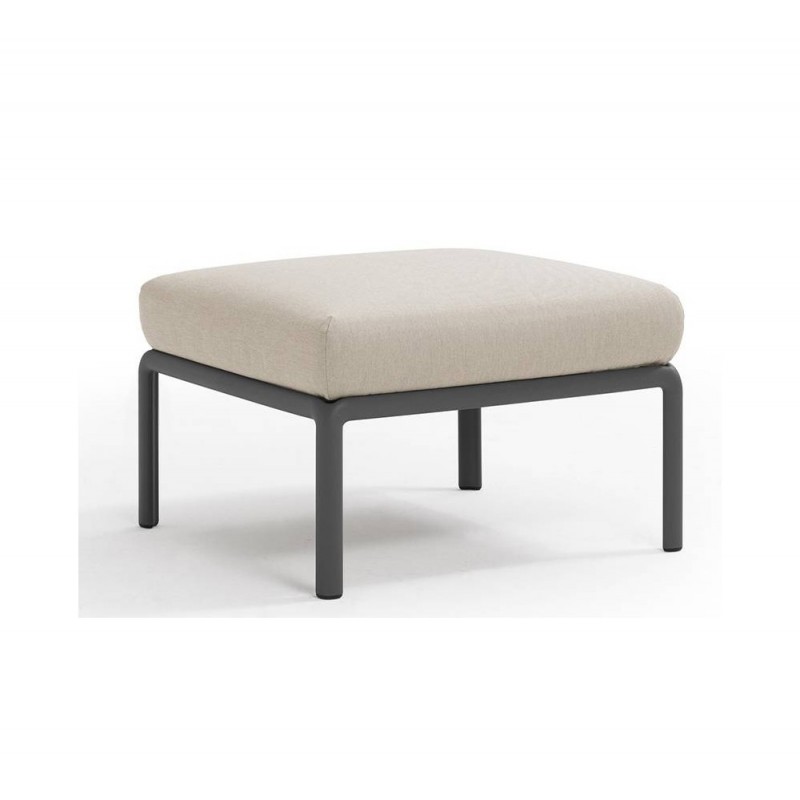 Komodo pouf ref.369 σκαμπό 02 - Anthracite 72x72x47,5(47,5)cm