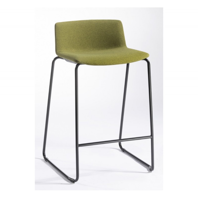 Jubel BST 66 upholstered σκαμπό bar σκελετό  μεταλλικό και έδρα επενδυμένη με ύφασμα λαδί  50x47x87(68)cm