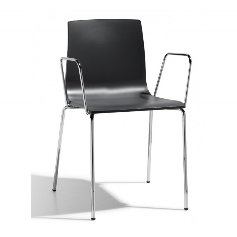 ALICE art.2676 μεταλλική πολυθρόνα CR - Chromed steel 53x52x82(67/46)cm