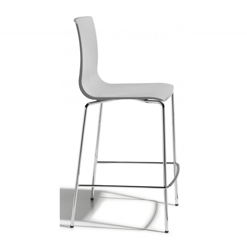 ALICE art.2576 σκαμπό bar H65 CR - Chromed steel 47x50x100(65)cm