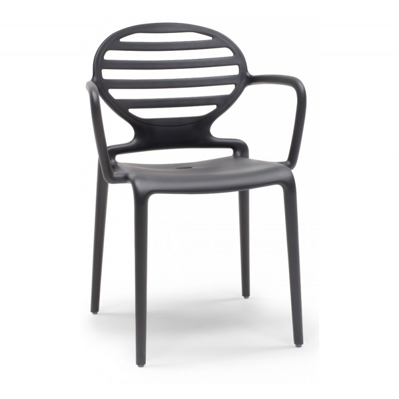 Cokka art.2280 πολυθρόνα 81 - Anthracite 58x53x85(70/46)cm