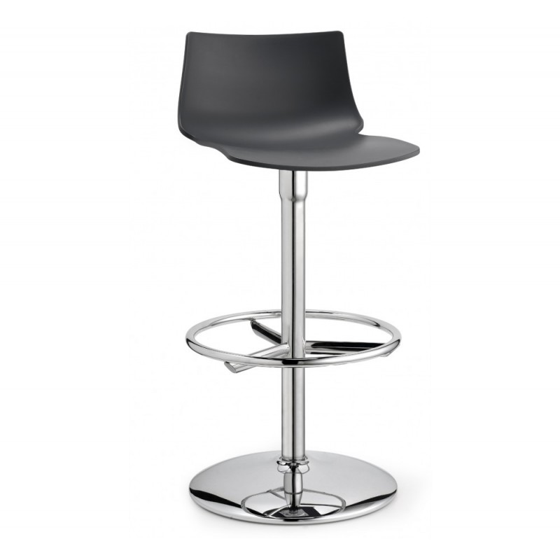 Day twist art.2304 μεταλλικό σκαμπό 81 - Anthracite Χωρίς ανάρτηση:ø44x75x97cm/11,4kg