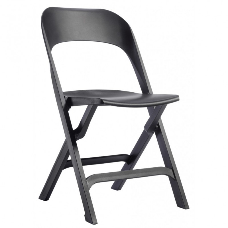 Flap καρέκλα 10-Black 48x57x84(46)cm