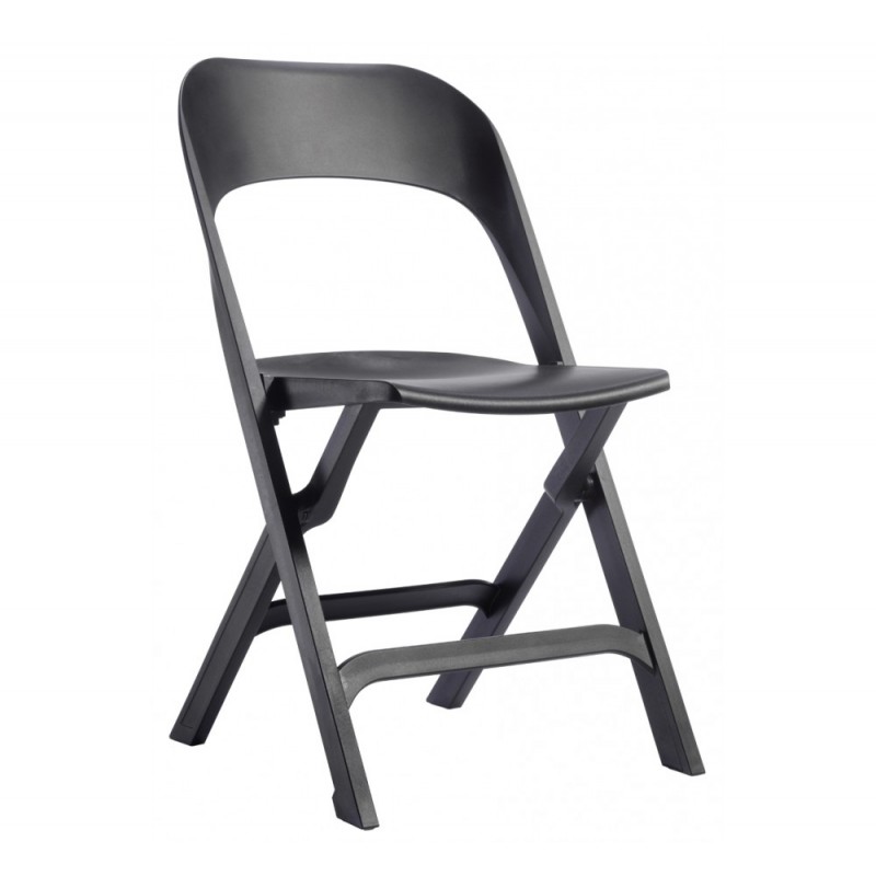 Flap καρέκλα 10-Black 48x57x84(46)cm