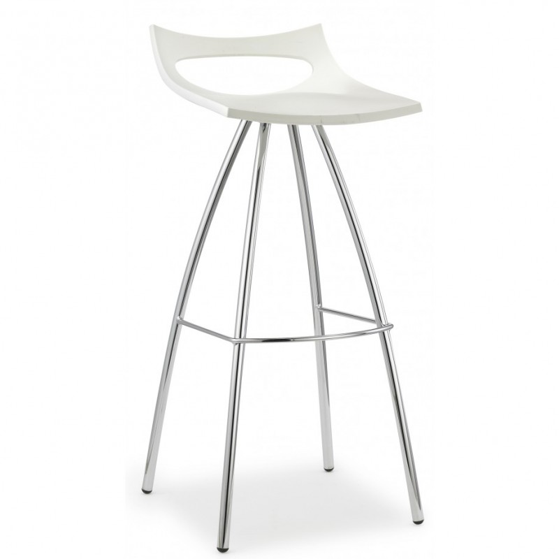 Diablito art.2292 μεταλλικό σκαμπό VA - Matt anthracite grey coated steel, embossed finish 40x47x82(65)cm  set 4 τμχ 