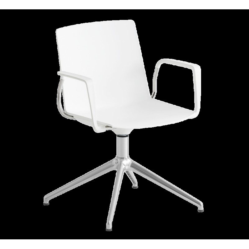 Jubel cod.291.__-/LB πολυθρόνα γραφείου 00-White 58,5x50x83-92(65/46)cm - λευκή δερματίνη 