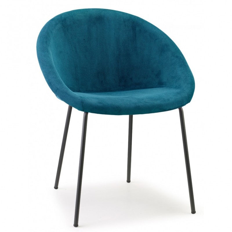 Giulia pop art.2685 μεταλλική πολυθρόνα TX - FABRIC STANDARD 61x57x78(46)cm - βεραμαν   ύφασμα 