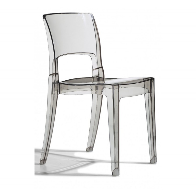 Isy antishock art.2352 καρέκλα 183 - Transparent smoked 45x52x81(47)cm