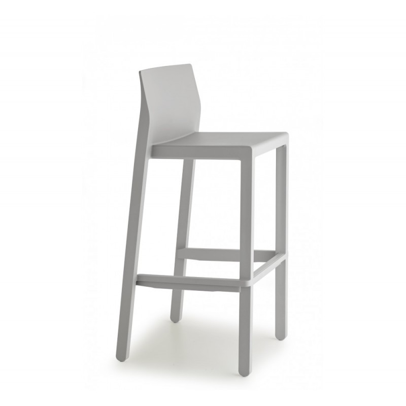 Kate art.2344 σκαμπό (h75) 82 - Light grey 47,5x47,5x97,5(75)cm