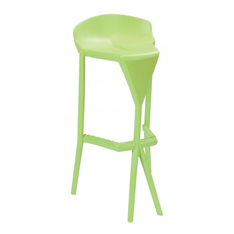Shiver σκαμπό bar 42-Green 43x45x75cm