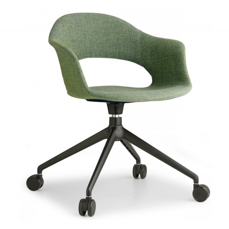 Lady B pop art.2598 μεταλλική πολυθρόνα TX - FABRIC STANDARD 57x65x65(82/45)cm - κυπαρίσσι ύφασμα  