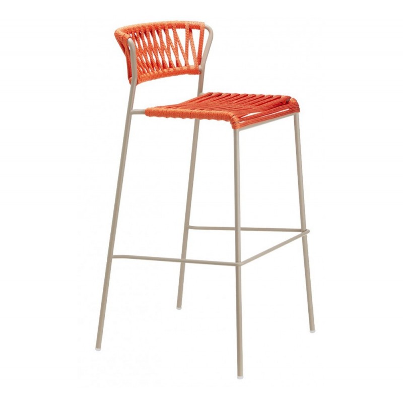 Lisa filo art.2871 μεταλλικό σκαμπό (h75) N30 Orange 50x50x98(75)cm