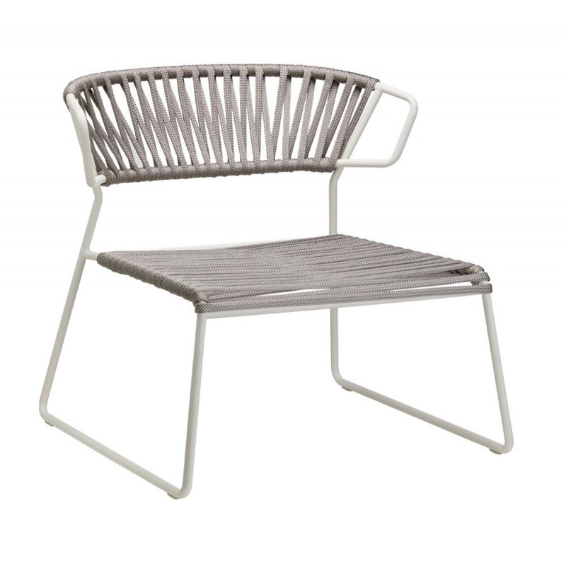 Lisa lounge filo art.2878 μεταλλική πολυθρόνα N84 Silver 69x67x67(36)cm