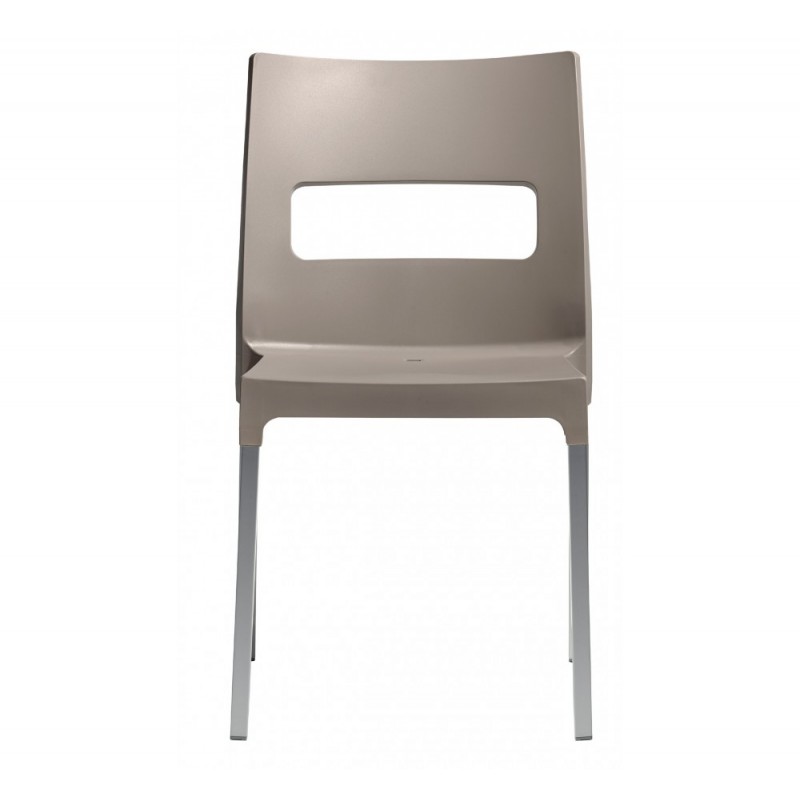 Maxi diva art.2203 καρέκλα αλουμινίου 15 - Dove grey 50x53x84(47)cm
