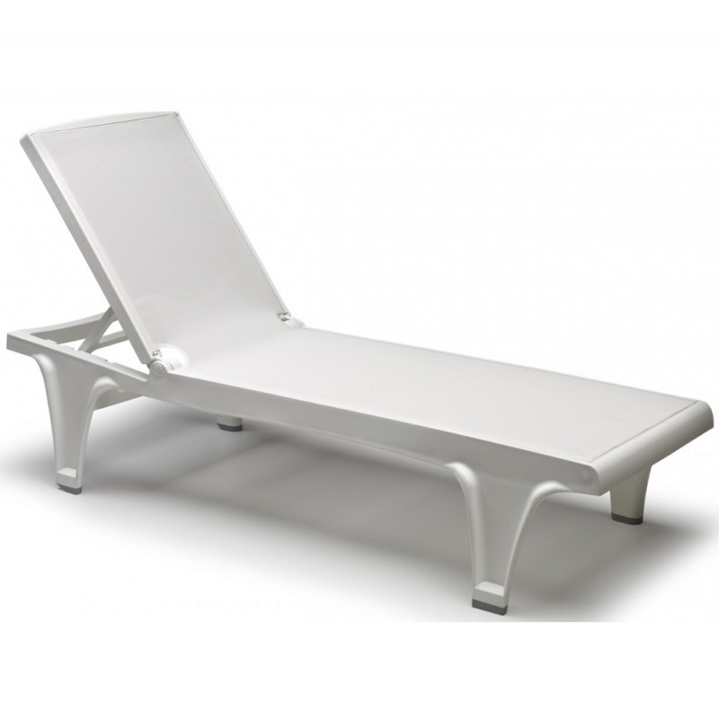 Tahiti art.2043 ξαπλώστρα T10 White 69x194x43(102)cm