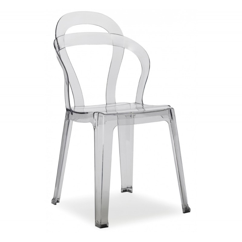 Titi art.2330 καρέκλα 100 -  transparent 47x54x86(45)cm -διαφανο  