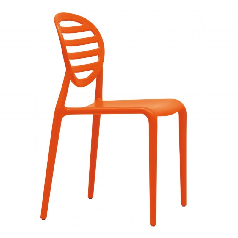 Top gio art.2317 καρέκλα τεχνοπολυμέριο πορτοκαλί  49x50x84(47)cm