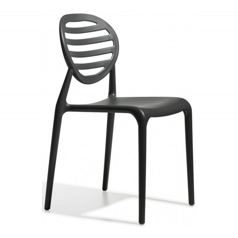 Top gio art.2317 καρέκλα  τεχνοπολυμέριο  Anthracite 49x50x84(47)cm
