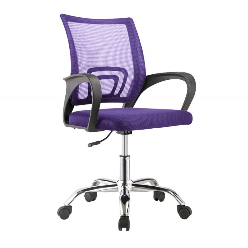 Ally πολυθρόνα γραφείου Μωβ  HW12-2 48x60x95-105(60-70/45-55)cm