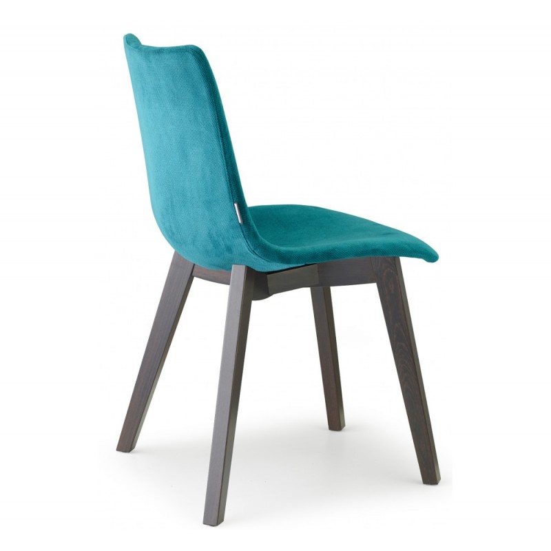 Natural zebra pop art.2806 καρέκλα FW 502 - Wenge stained beech 48x51x82x(47)cm  ελαχιστη παραγγελια 2 τμχ 