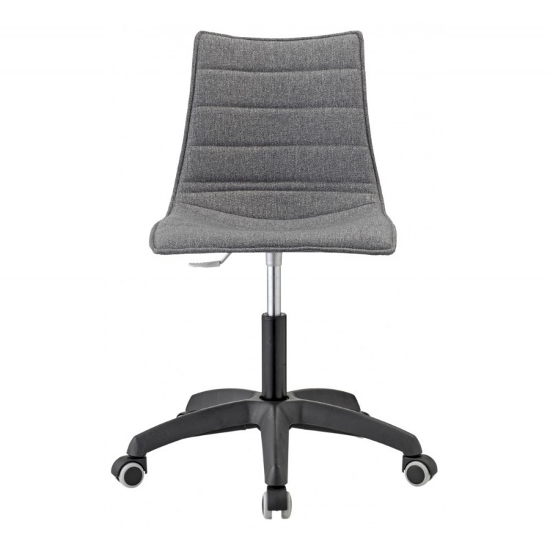 Zeus pop art.2656 μεταλλική καρέκλα T6 28-fire retardant 58x58x82-95(46-59)cm - γκρι ύφασμα 