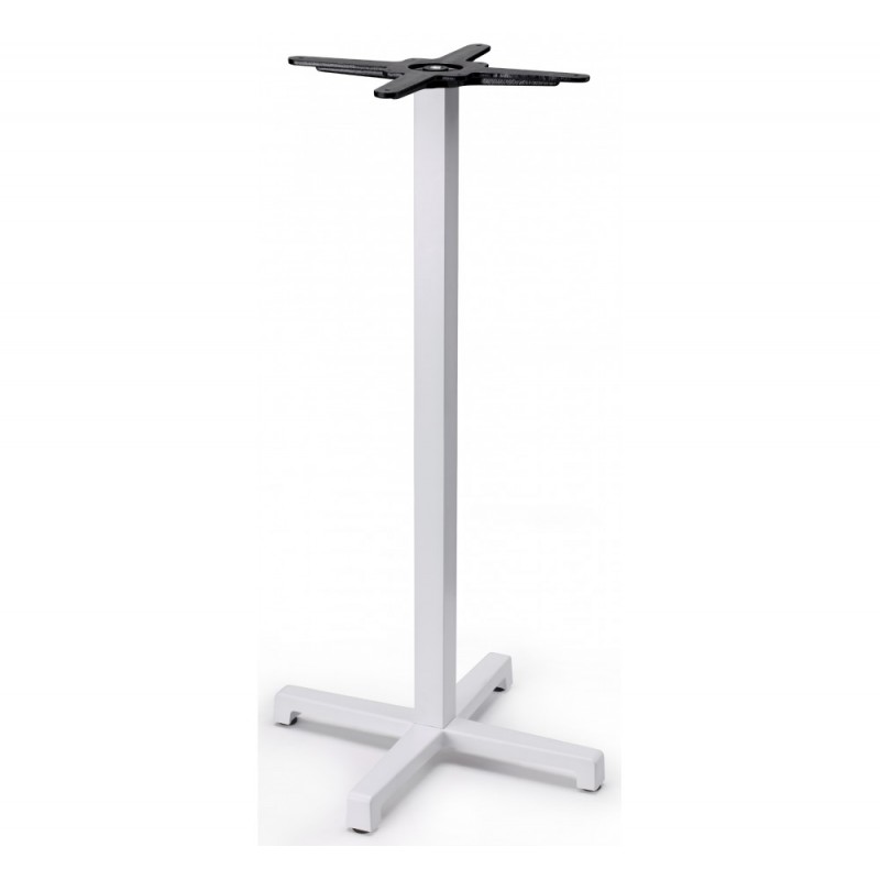 Cross art.5095 μεταλλική βάση τραπεζιού VB - Zinc and matt white coated steel, embossed finish 55x55x109cm