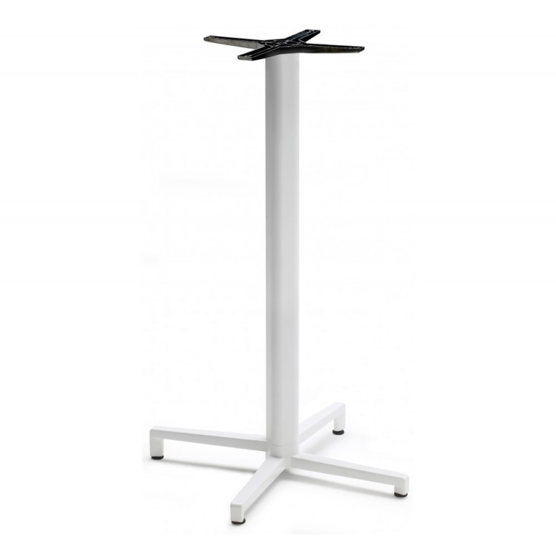 Domino art.5147 βάση αλουμινίου fixed AV 10 - Matt white coated aluminium, embossed finish 54x49x109cm